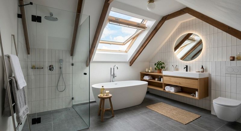 Attic Bathroom Remodeling in New London, NH