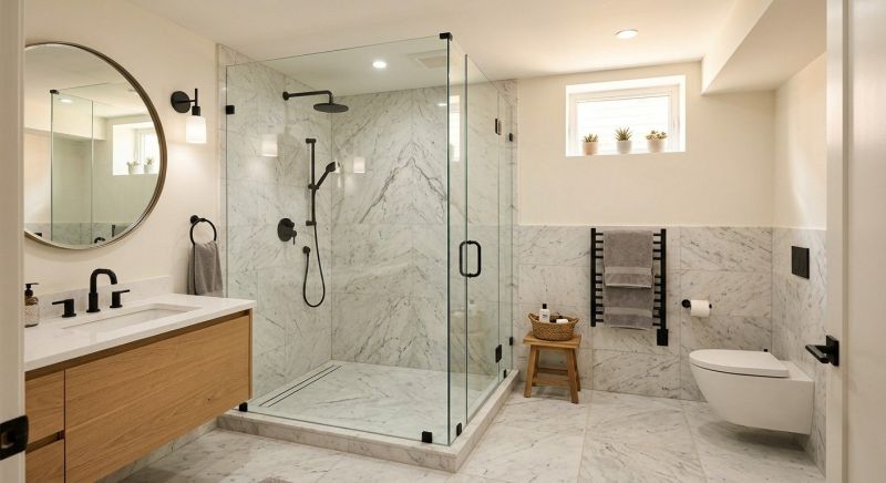 Basement Bathroom Remodeling in New London, NH