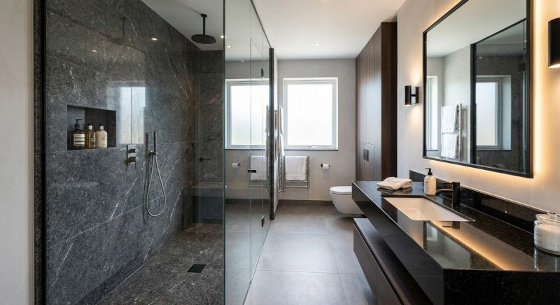 Granite Shower Installation in New London, NH