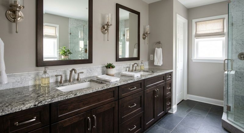 Granite Shower Installation in New London, NH